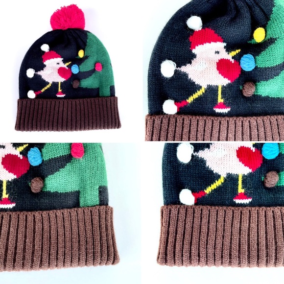 Knit Winter Hat with a Pom Pom - Picture 3 of 8